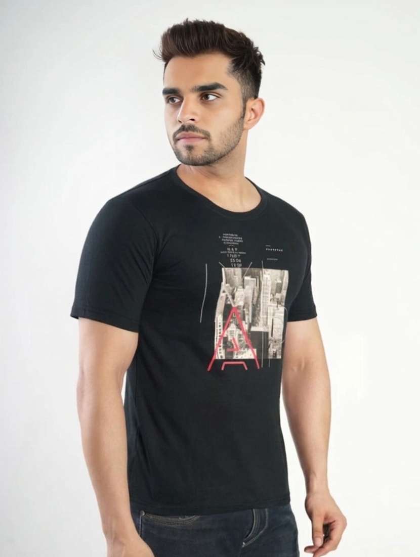 men printed short sleeves regular fit t-shirt - 22582887 -  Standard Image - 2