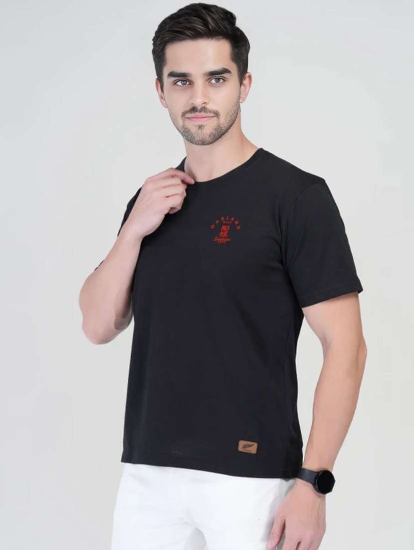 Men Printed Short Sleeves Regular Fit T-shirt - 22582895 -  Standard Image - 2