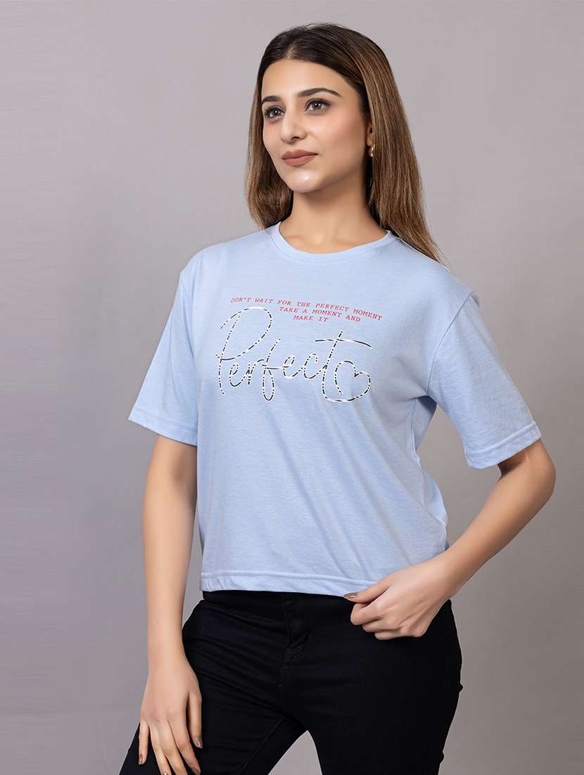 women printed short sleeves regular fit t-shirt - 22582934 -  Standard Image - 2