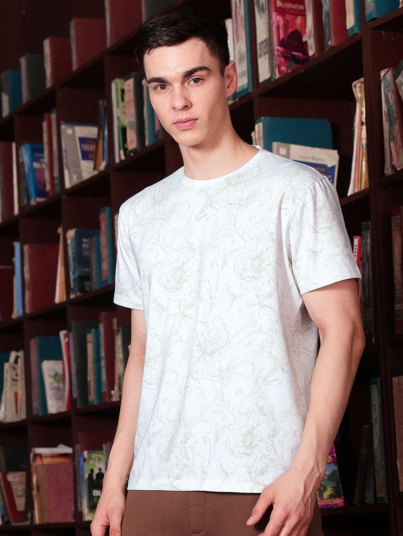 men printed short sleeve regular fit t-shirt - 22587182 -  Standard Image - 2