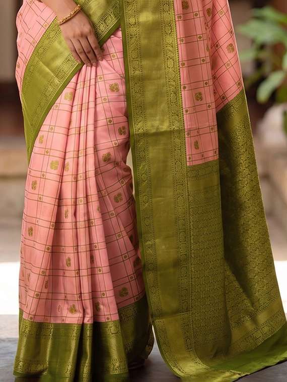 women self design kanjivaram saree with blouse - 22587401 -  Standard Image - 2