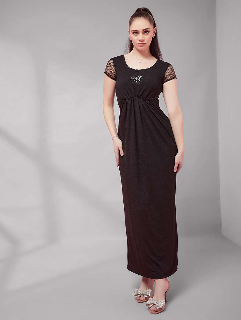 women embroidered short sleeves sheath dress