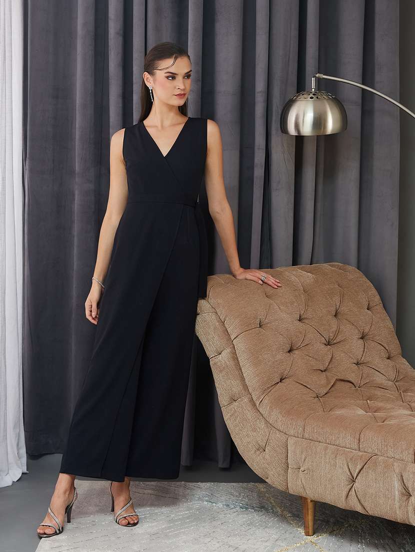 women solid sleeveless full leg jumpsuit - 22587951 -  Standard Image - 2