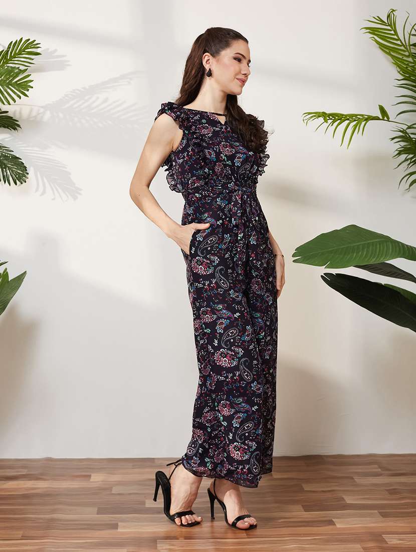 women printed sleeveless full leg jumpsuit - 22587959 -  Standard Image - 2