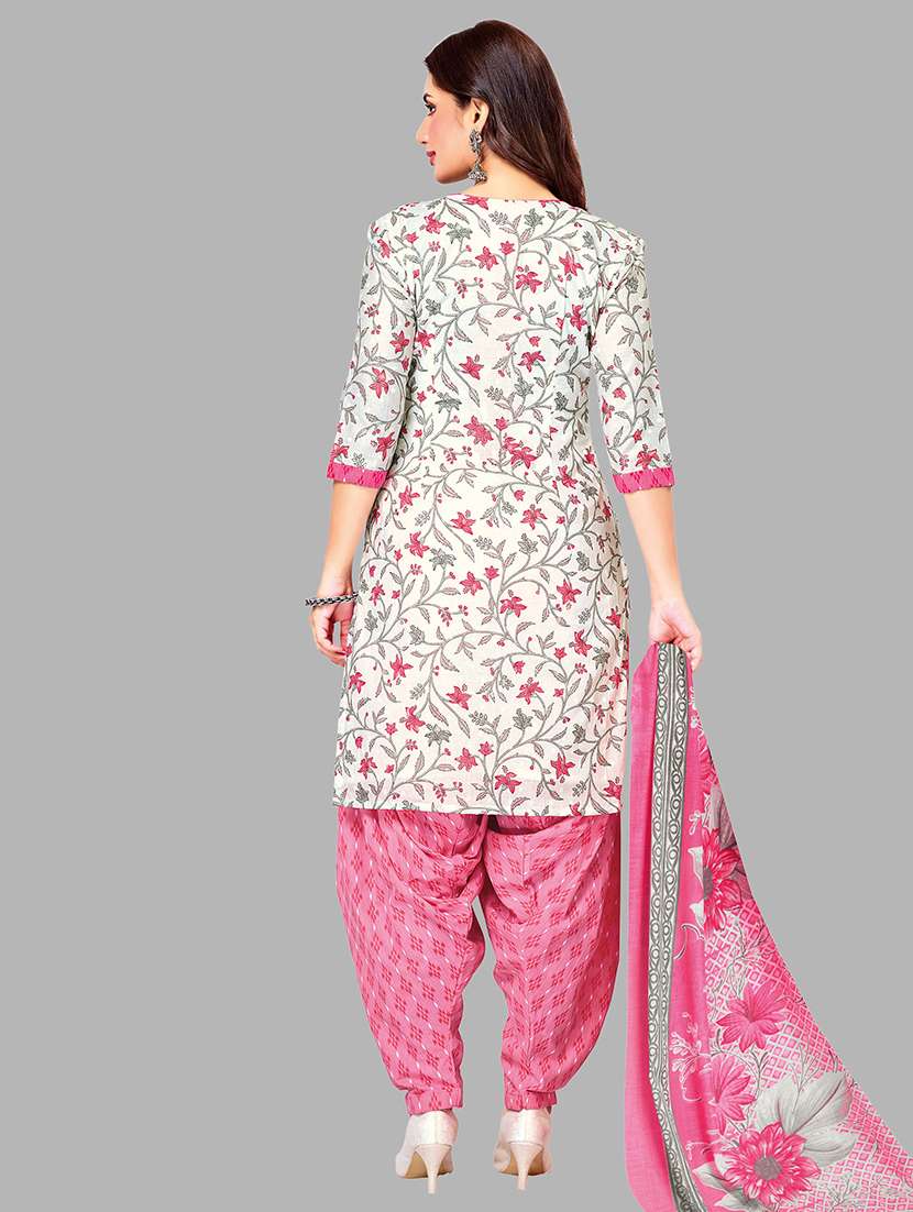 women printed three quarter sleeve kurta patiala with dupatta set - 22588013 -  Standard Image - 2