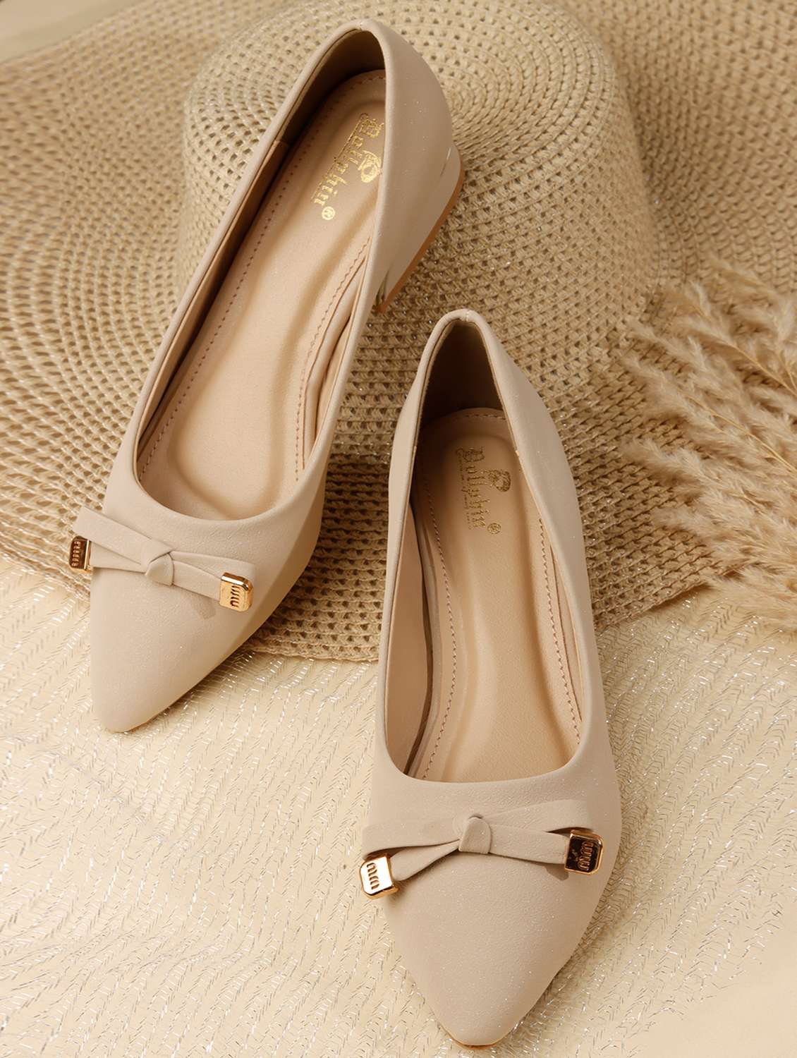 women embellished slip on pump