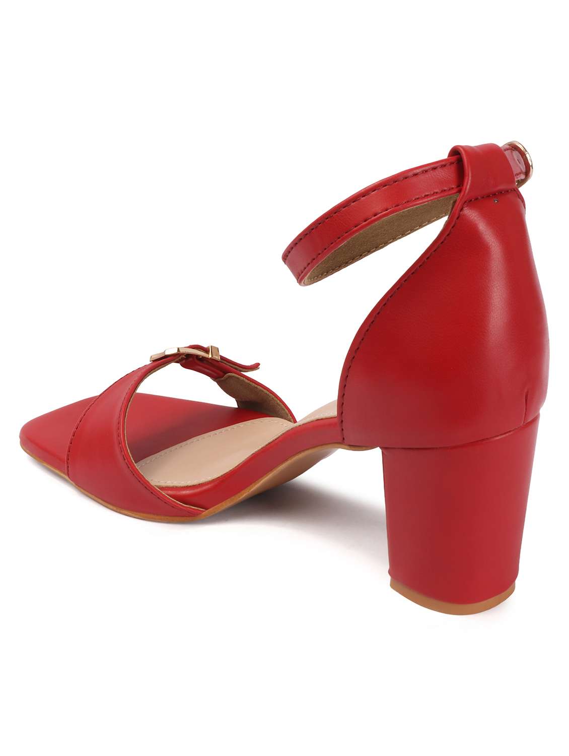 women solid ankle strap sandal - 22588047 -  Standard Image - 2