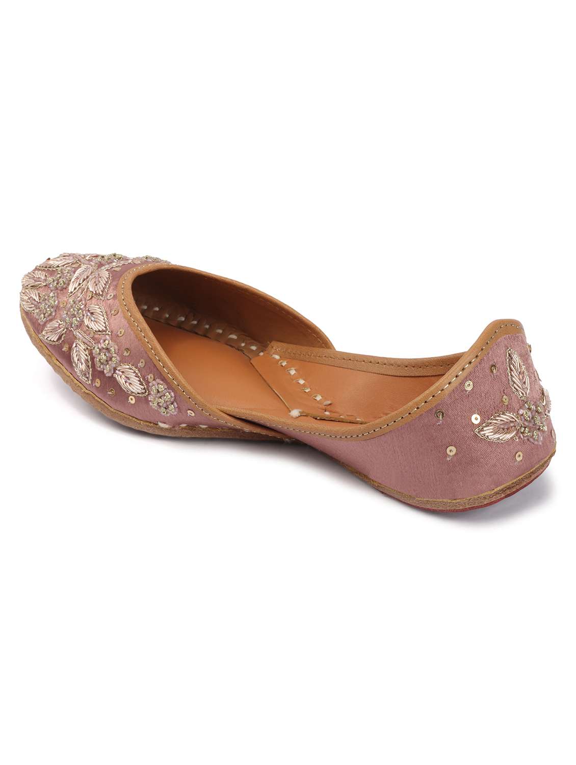 women embroidered slip on jutis - 22588073 -  Standard Image - 2