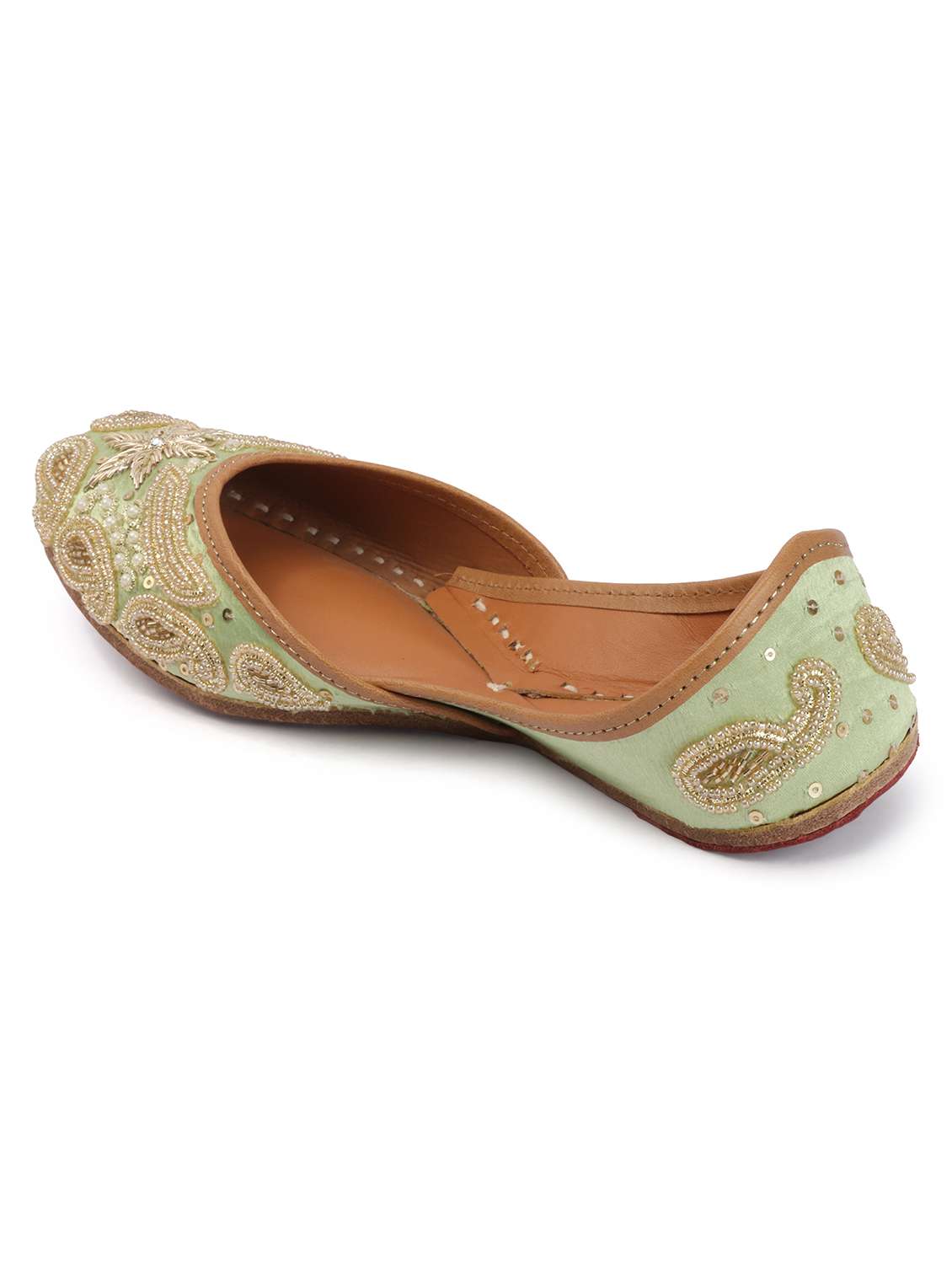 women embroidered slip on jutis - 22588077 -  Standard Image - 2