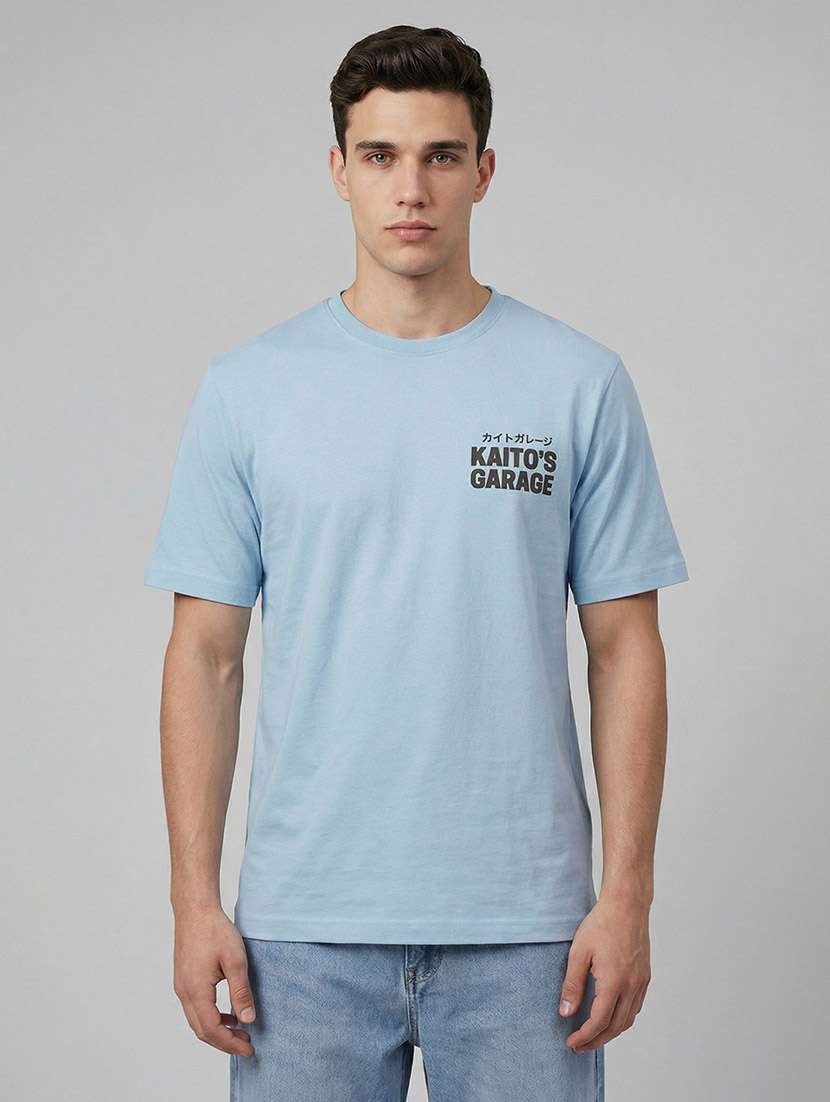 men printed short sleeve regular fit t-shirt - 22588262 -  Standard Image - 2