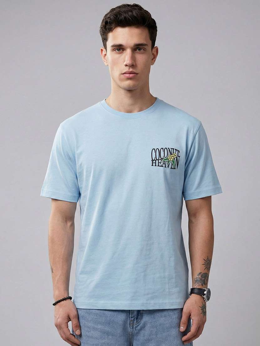 men printed short sleeve regular fit t-shirt - 22588266 -  Standard Image - 2