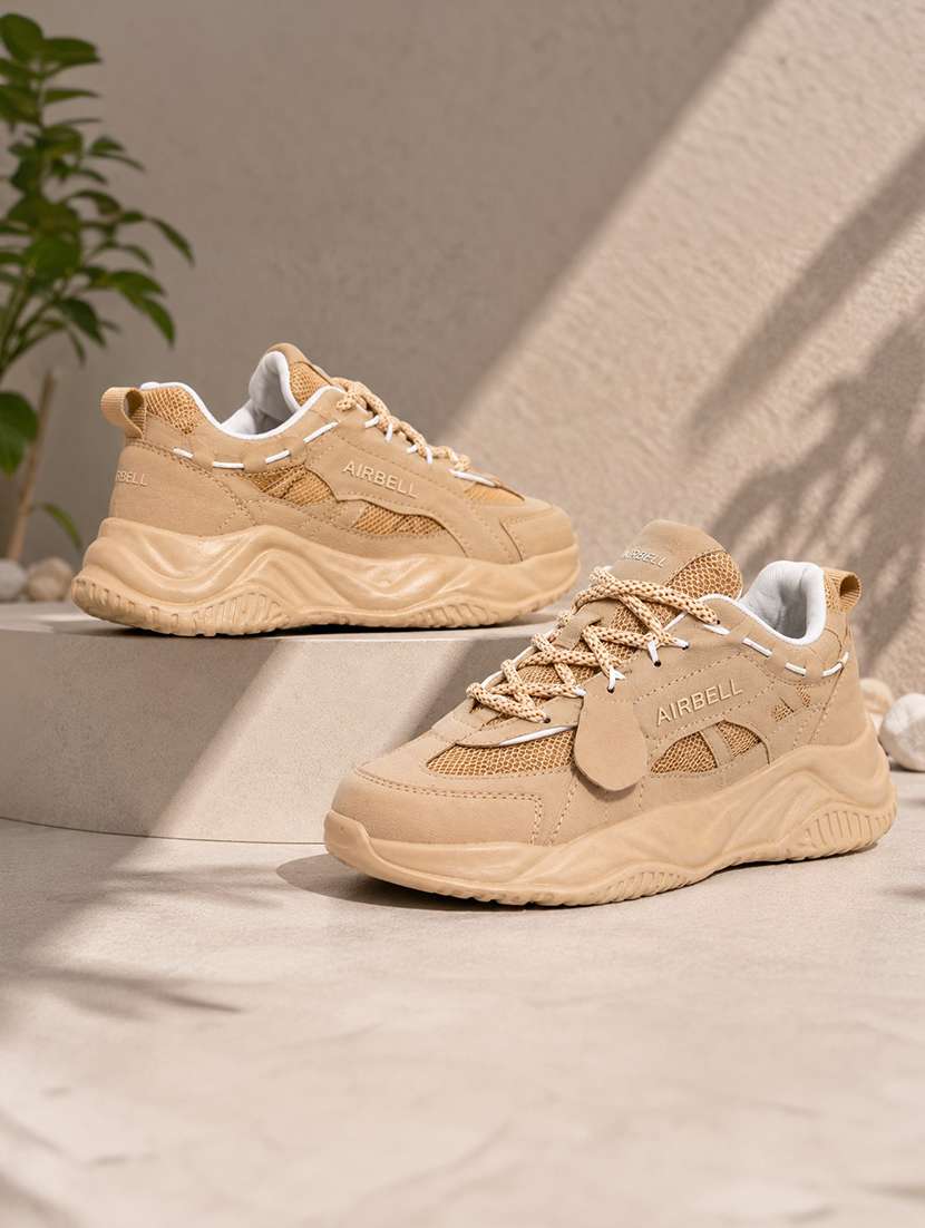 women textured lace up sneakers