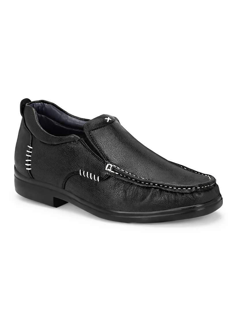 men solid slip on formal shoes - 22588445 -  Standard Image - 2