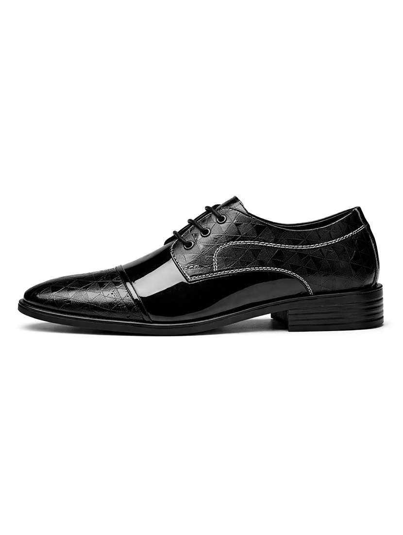 Men Black Lace-up Derby - 22588447 -  Standard Image - 2