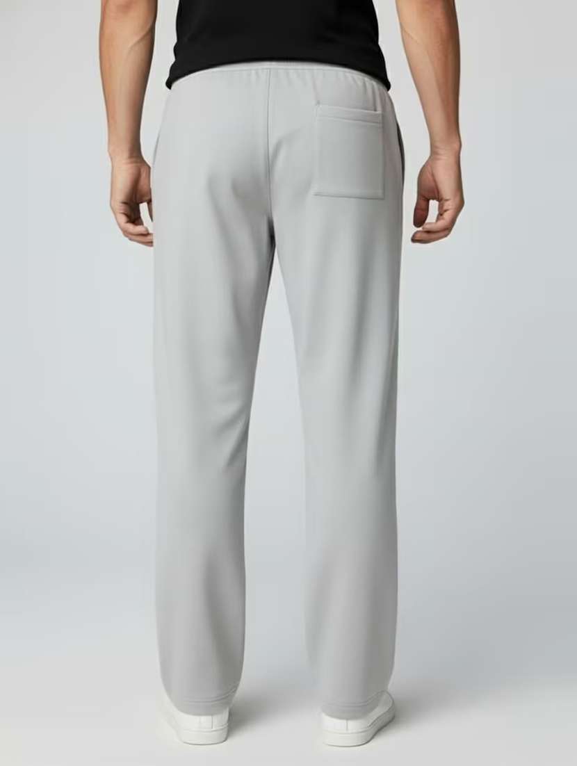 Men Solid Mid Rise Regular Fit Track Pant - 22588487 -  Standard Image - 2