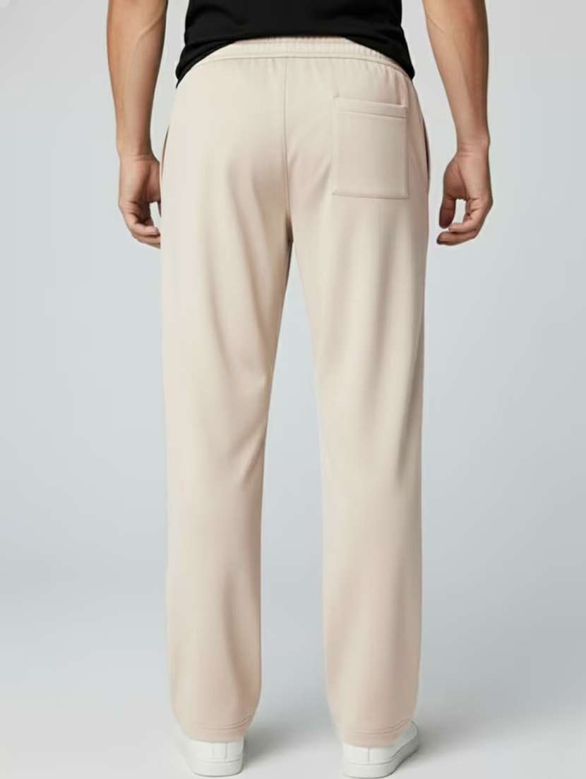 Men Solid Mid Rise Regular Fit Track Pant - 22588489 -  Standard Image - 2