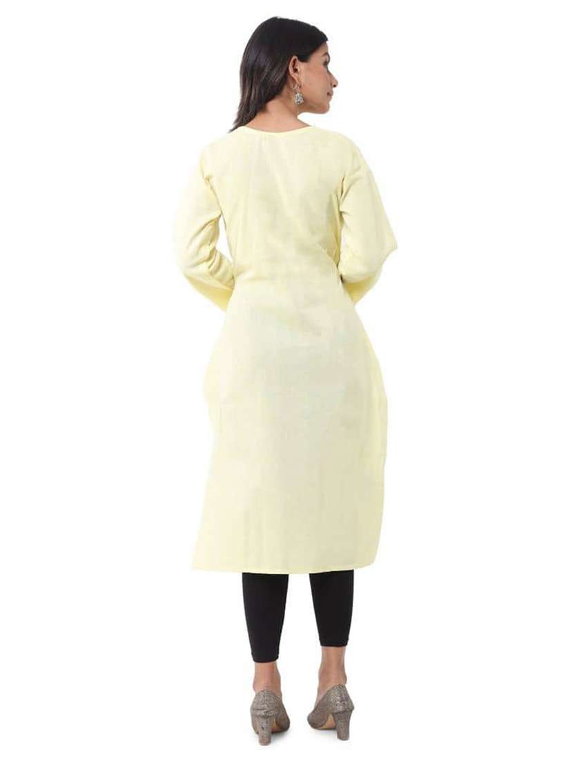 Women Pack Of 2 Three Quarter Sleeve Straight Kurta - 22588556 -  Standard Image - 2
