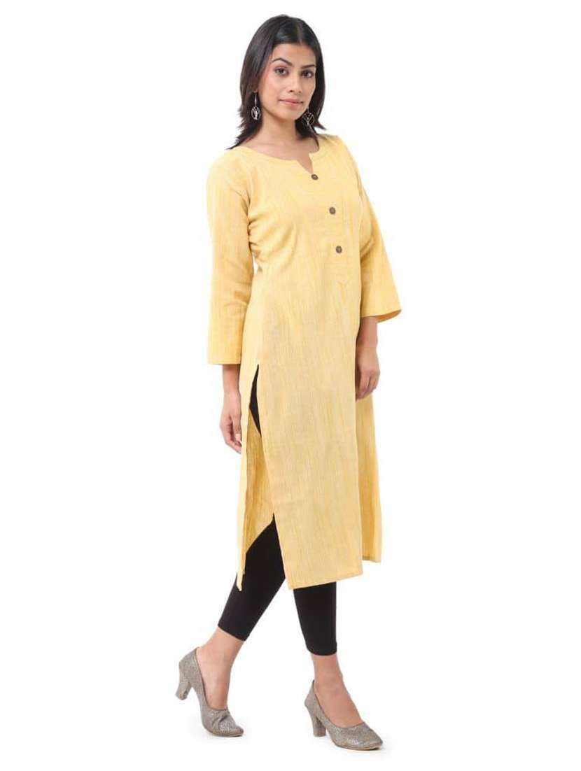 Women Pack Of 2 Self Design Three Quarter Sleeves Straight Kurta - 22588629 -  Standard Image - 2