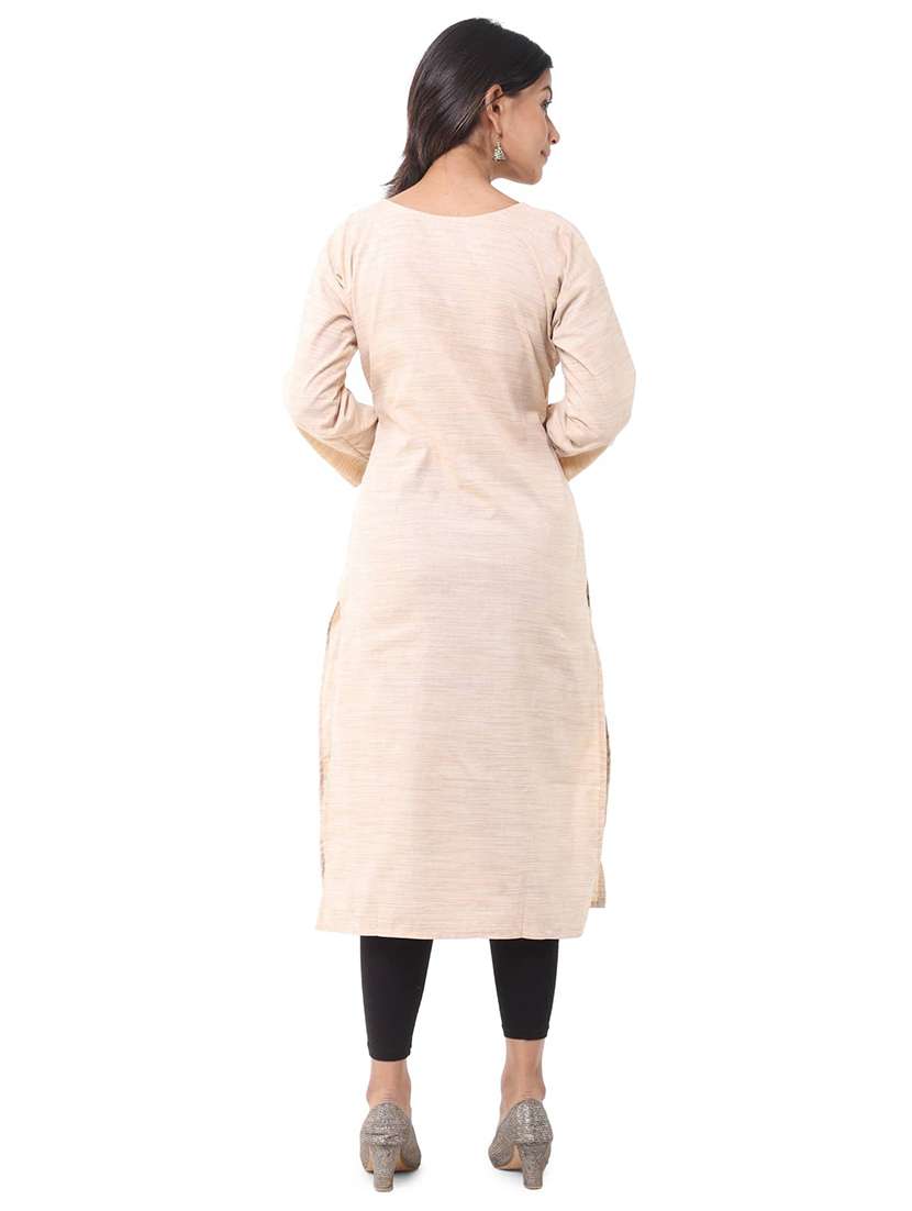 Women Pack Of 2 Three Quarter Sleeve Straight Kurta - 22588636 -  Standard Image - 2