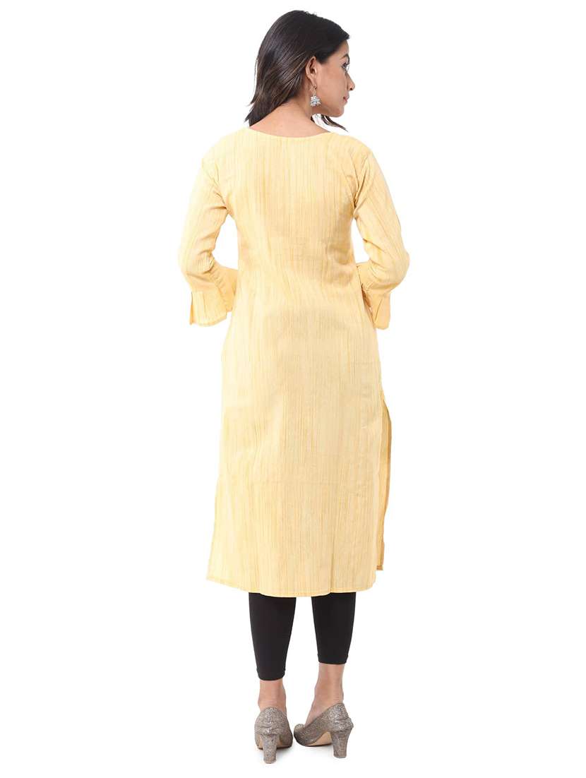 Women Pack Of 2 Three Quarter Sleeve Straight Kurta - 22588642 -  Standard Image - 2