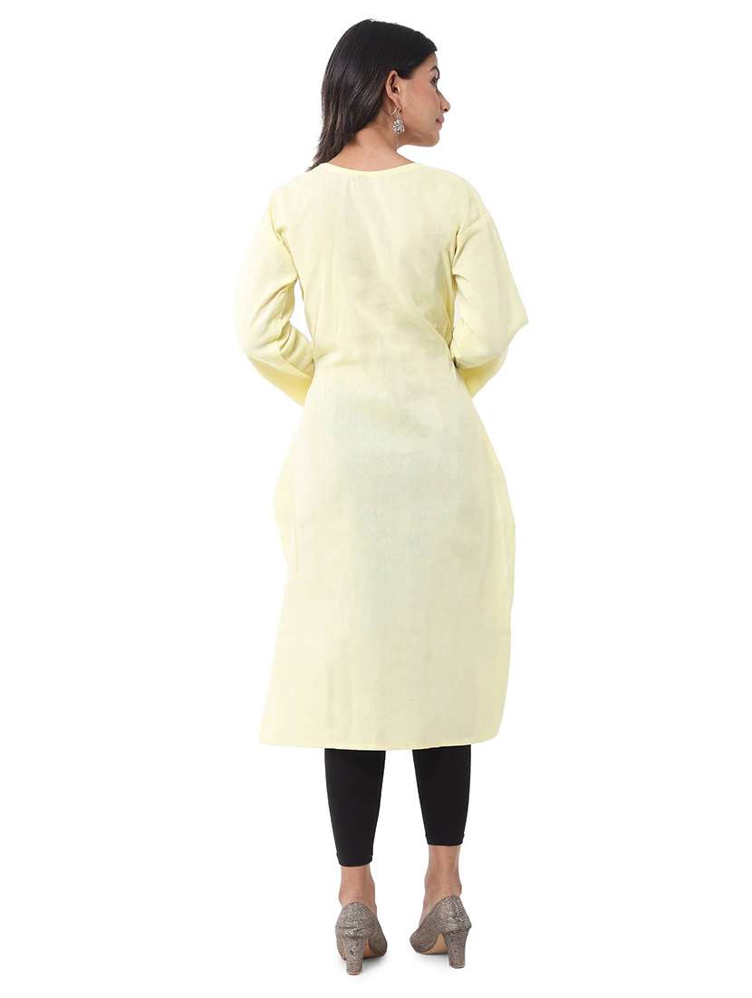 Women Pack Of 2 Three Quarter Sleeve Straight Kurta - 22588807 -  Standard Image - 2