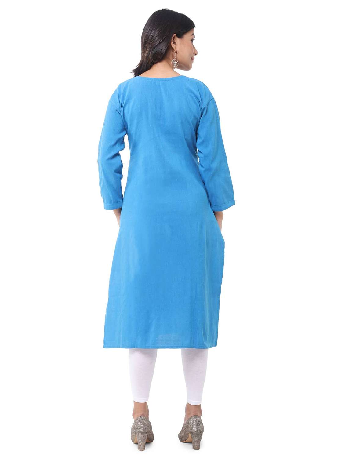 Women Pack Of 2 Three Quarter Sleeve Straight Kurta - 22588826 -  Standard Image - 2