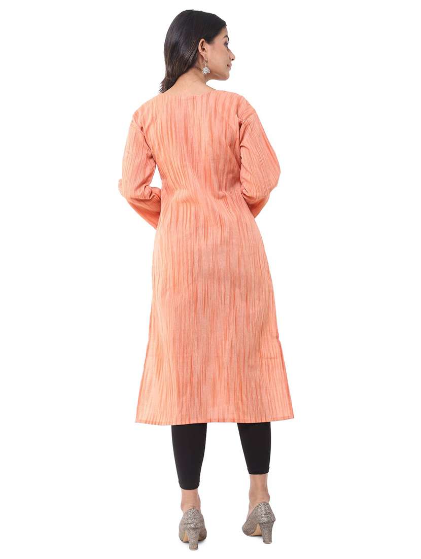 Women Pack Of 2 Three Quarter Sleeve Straight Kurta - 22588863 -  Standard Image - 2