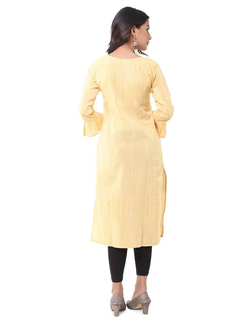 Women Pack Of 2 Three Quarter Sleeve Straight Kurta - 22588919 -  Standard Image - 2