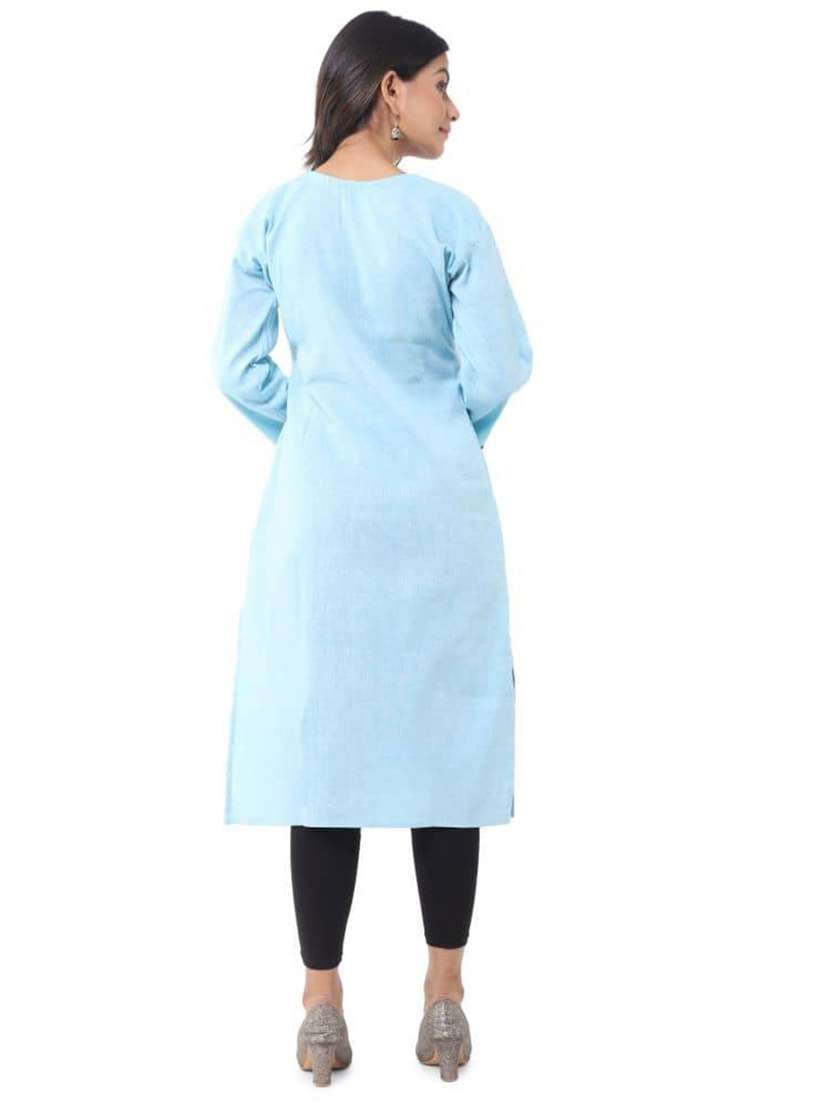 Women Pack Of 2 Three Quarter Sleeve Straight Kurta - 22588933 -  Standard Image - 2