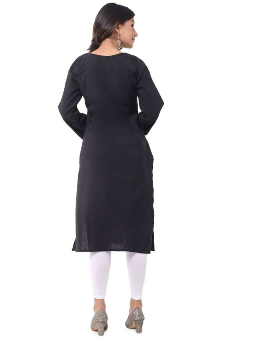 women pack of 2 three quarter sleeve straight kurta - 22589014 -  Standard Image - 2
