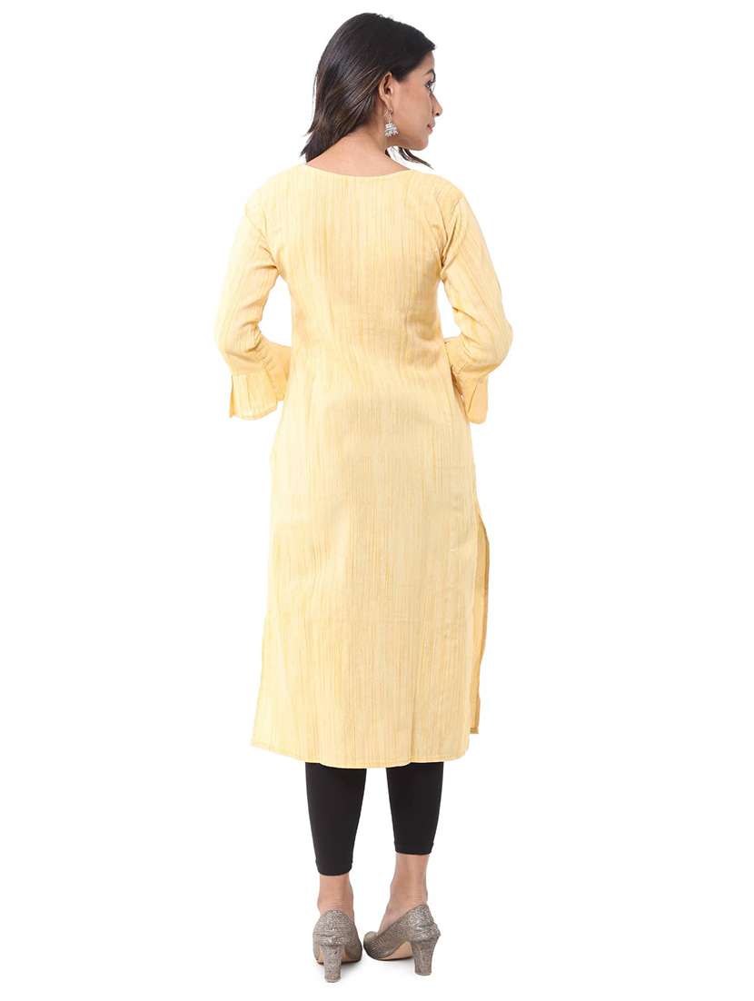 Women Pack Of 2 Three Quarter Sleeve Straight Kurta - 22589015 -  Standard Image - 2