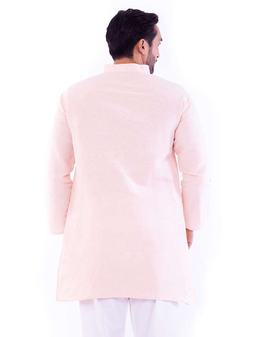 Men Pack Of 2 Solid Mandarin Neck Kurta - 22589396 -  Standard Image - 2