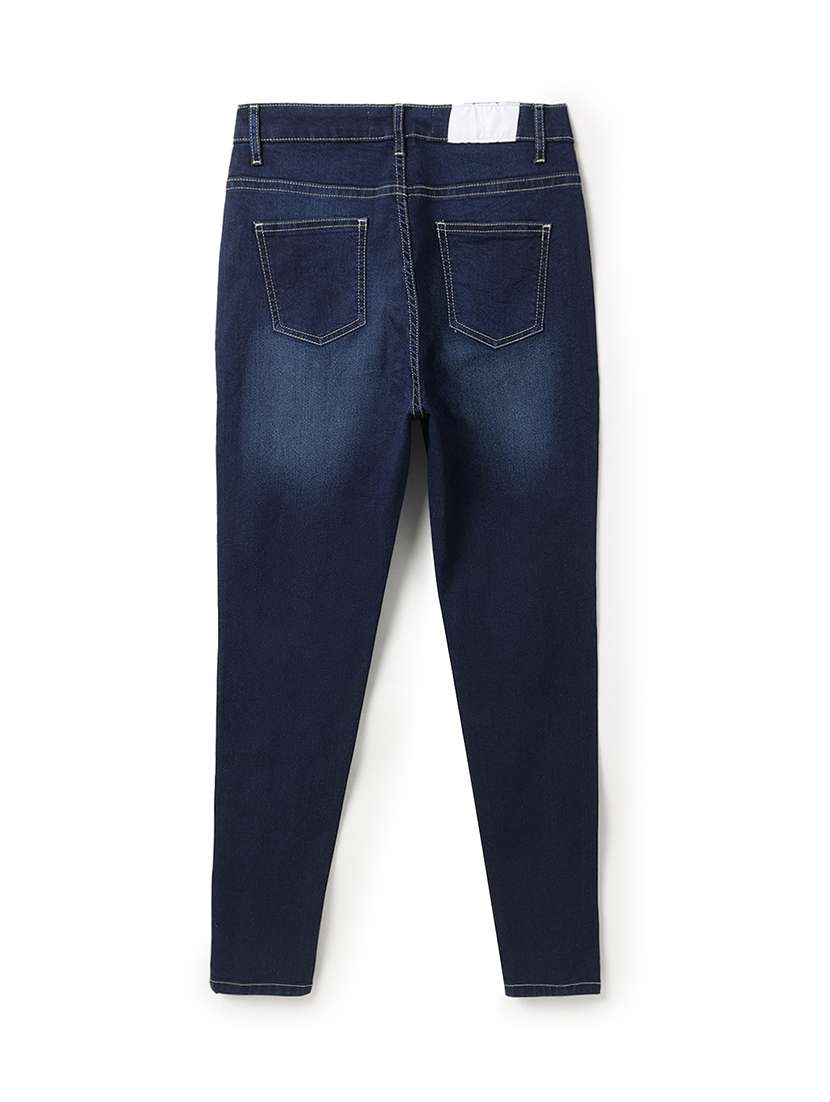 Women Washed Mid Rise Skinny Jeans - 22589637 -  Standard Image - 2