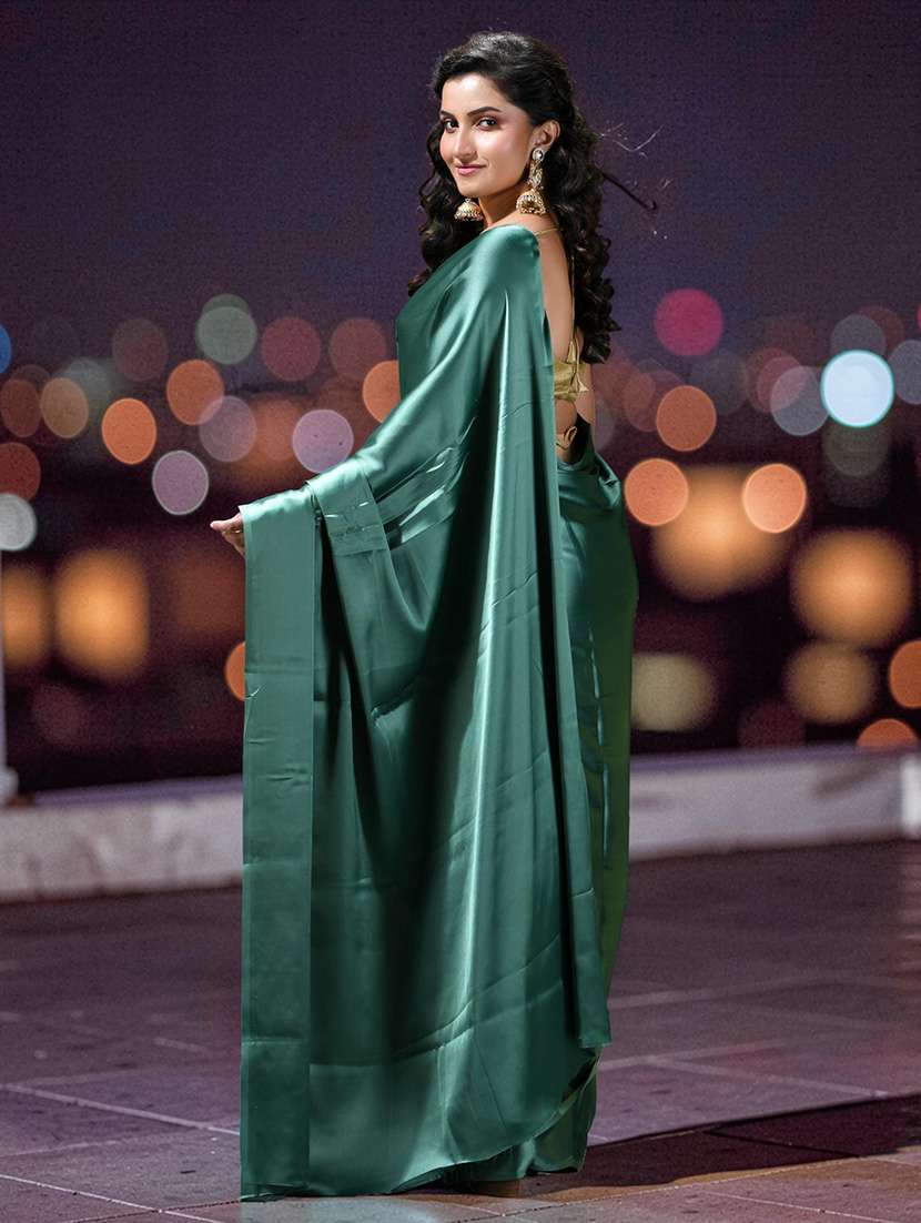 women solid plain saree - 22589671 -  Standard Image - 2