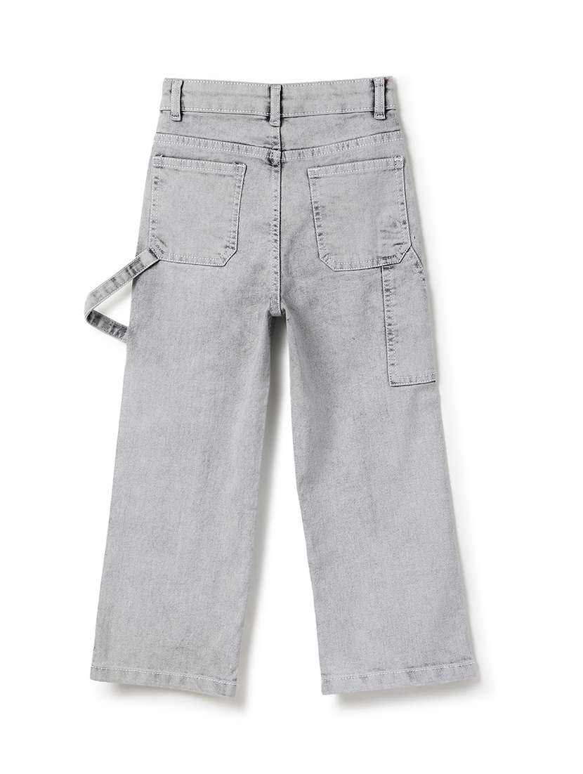 Boys Solid Mid Rise Relaxed Fit Jeans - 22589838 -  Standard Image - 2