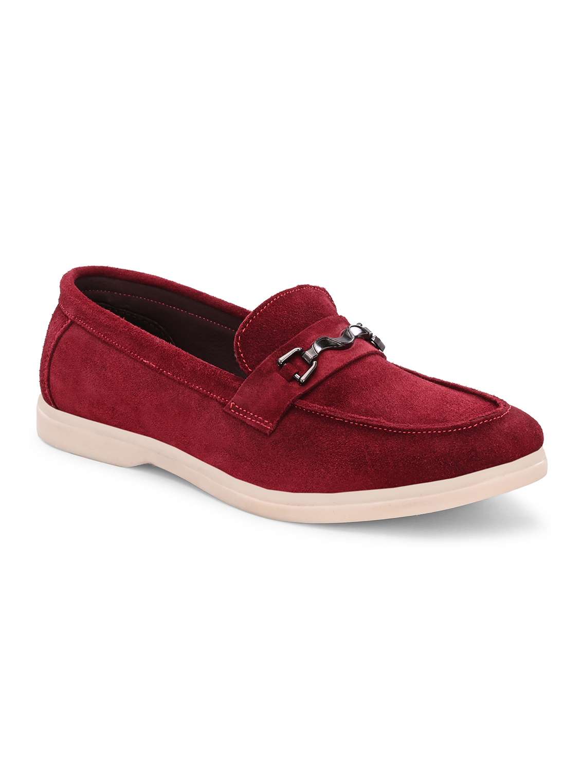 men solid slip on moccasins - 22589958 -  Standard Image - 2