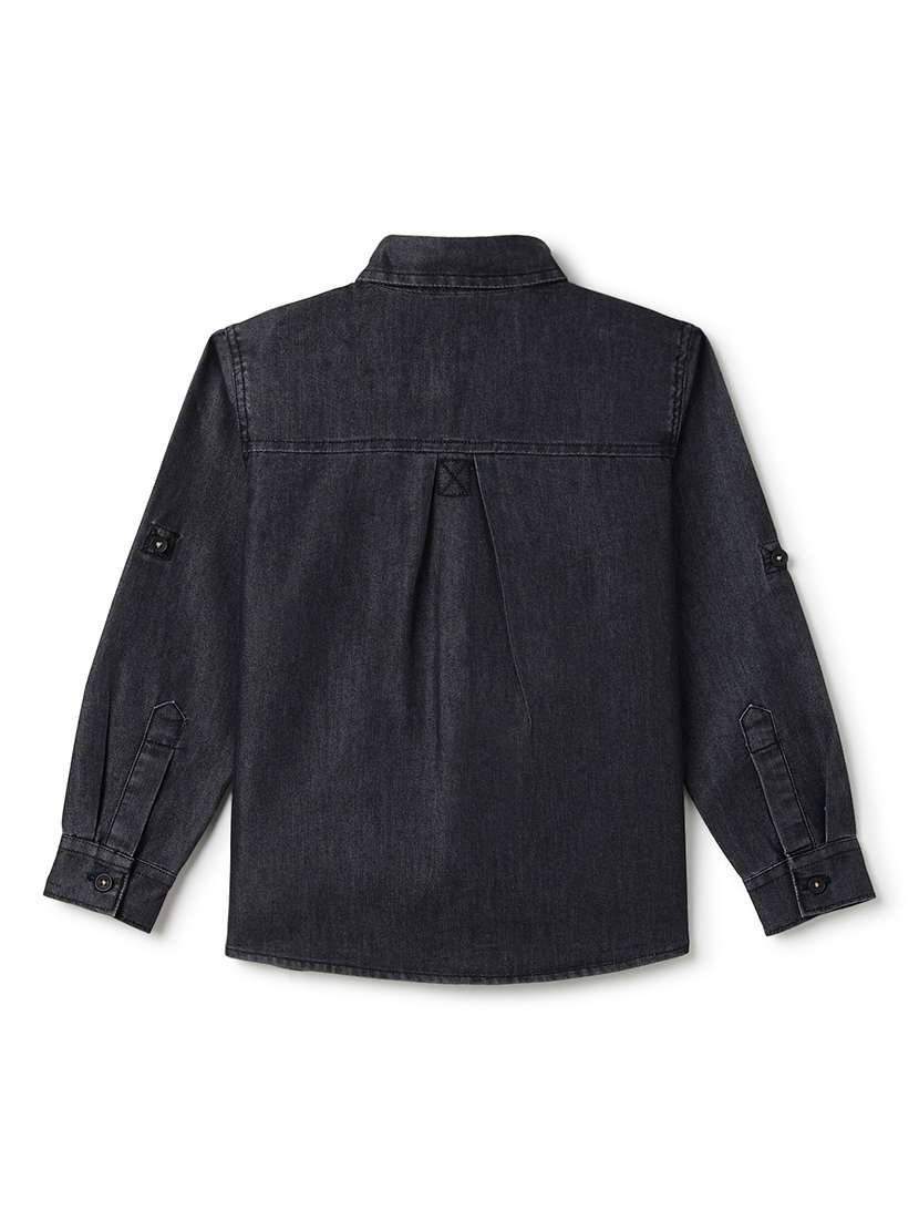 Boys Embroidered Long Sleeves Regular Fit Shirt - 22589971 -  Standard Image - 2