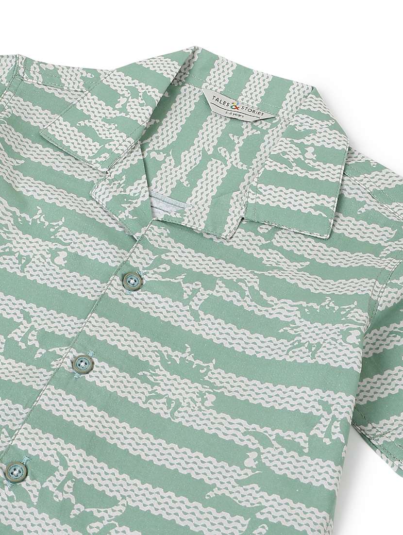 Boys Printed Short Sleeves Regular Shirt - 22589973 -  Standard Image - 2