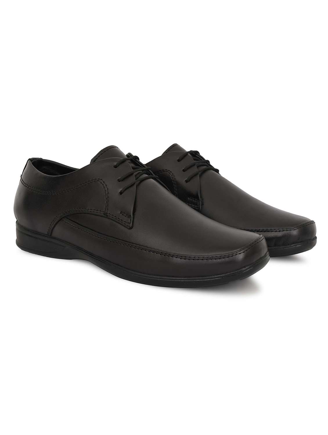 men solid lace up derby shoes - 22590327 -  Standard Image - 2