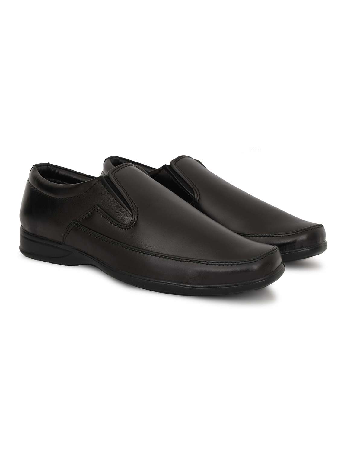 men solid slip on derby shoes - 22590328 -  Standard Image - 2