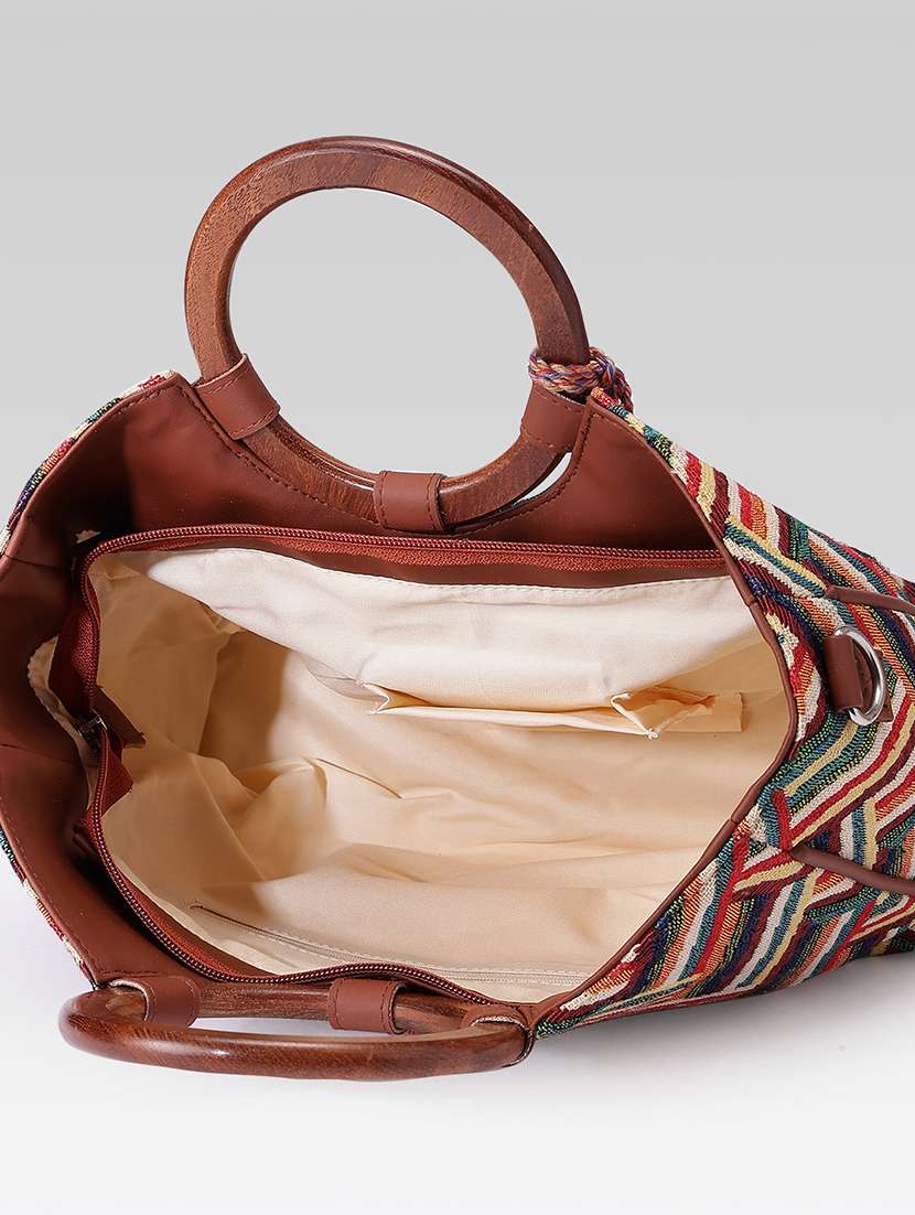 Women Printed Handloom Handbag - 22590553 -  Standard Image - 2