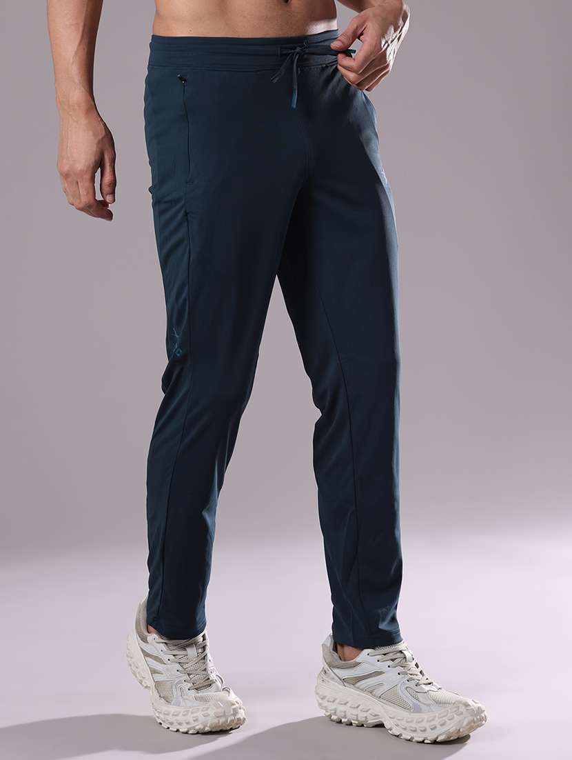 Men Solid Mid Rise Full Length Track Pant - 22591485 -  Standard Image - 2