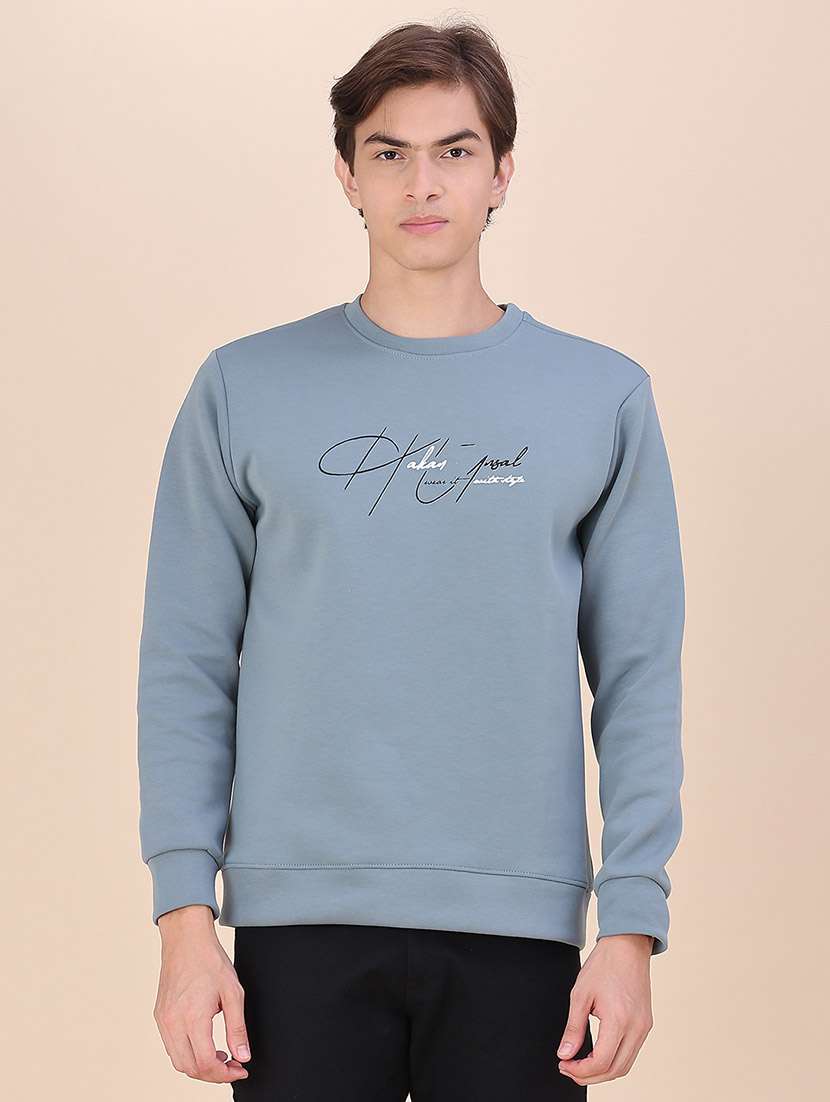 Men Printed Long Sleeves Regular Fit Sweatshirt - 22591729 -  Standard Image - 2