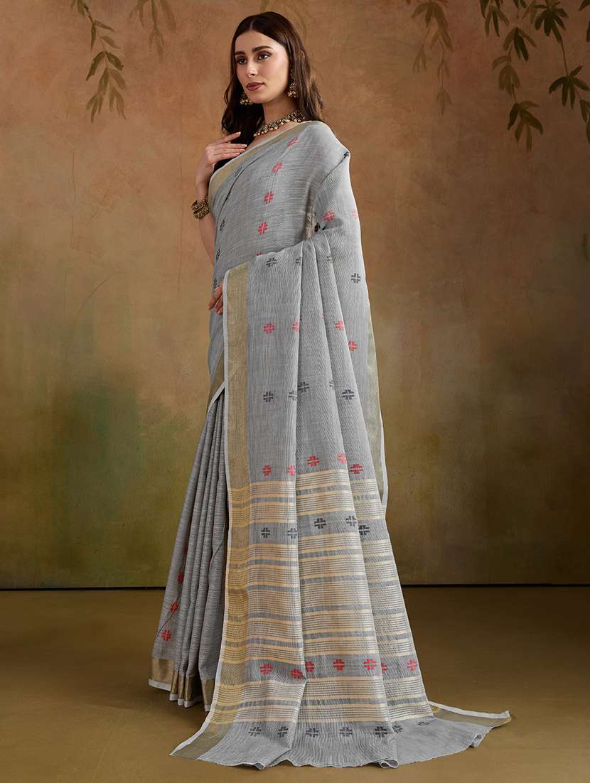 women self design handloom saree with blouse - 22592452 -  Standard Image - 2