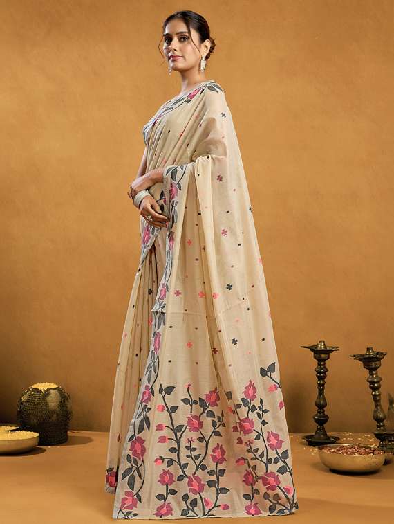 women self design handloom saree with blouse - 22592504 -  Standard Image - 2