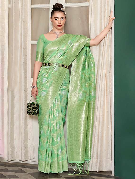 women self design banarasi saree with blouse - 22592702 -  Standard Image - 2