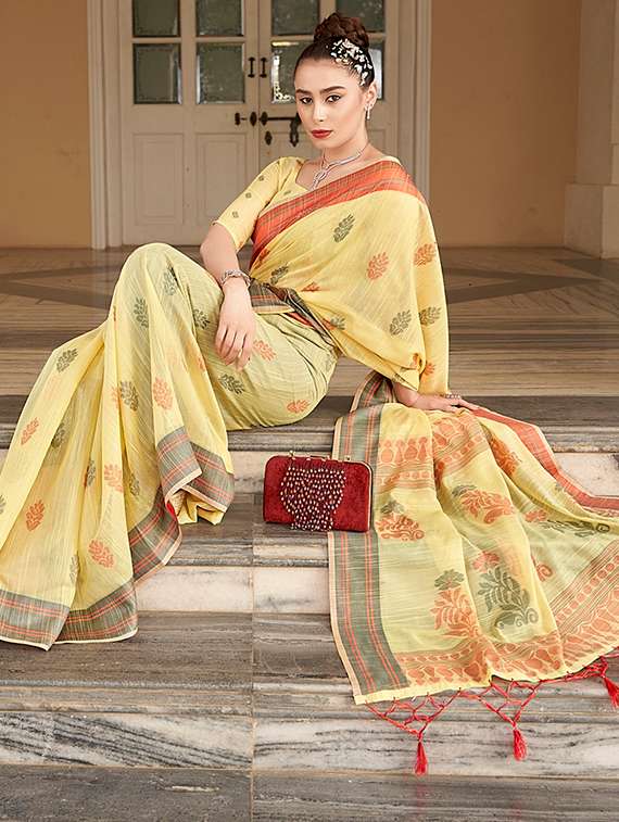 women self design handloom saree with blouse - 22592706 -  Standard Image - 2