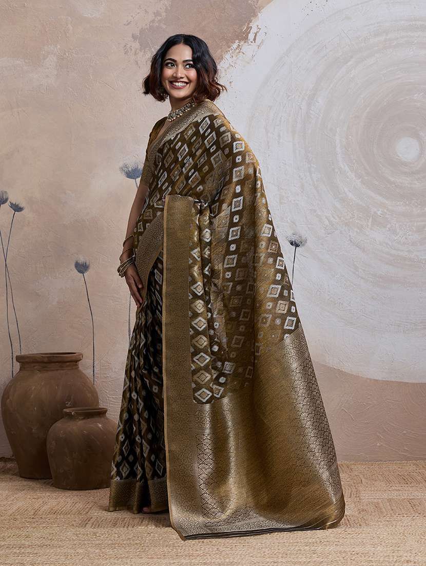 Women Self Design Patola Saree With Blouse - 22592896 -  Standard Image - 2
