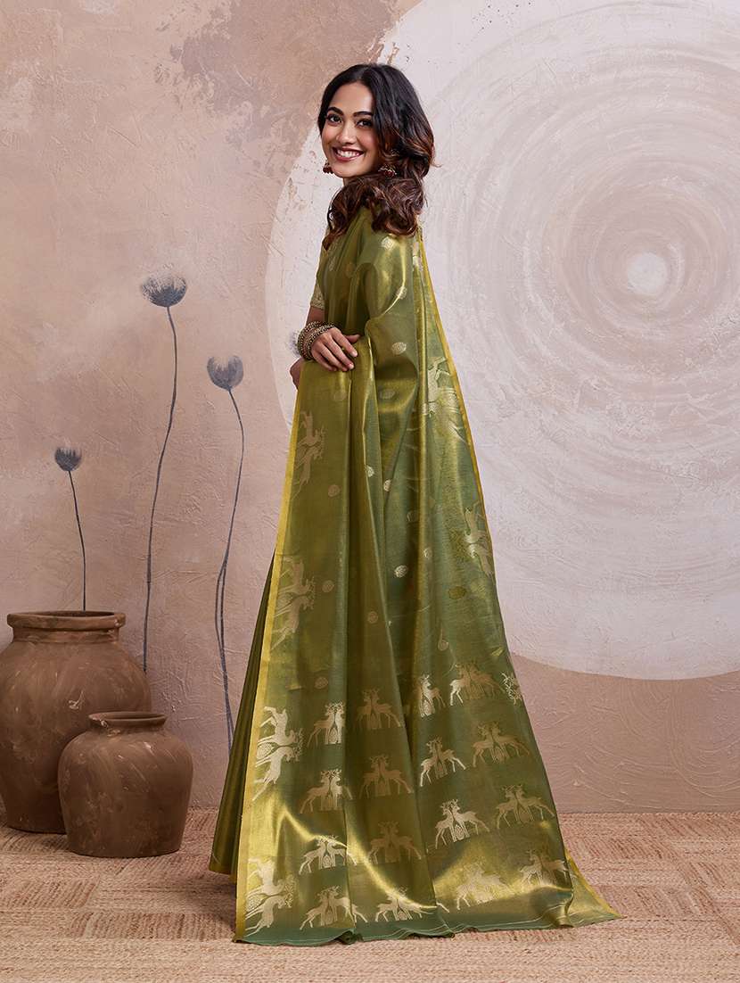 Women Self Design Banarasi Saree With Blouse - 22592915 -  Standard Image - 2