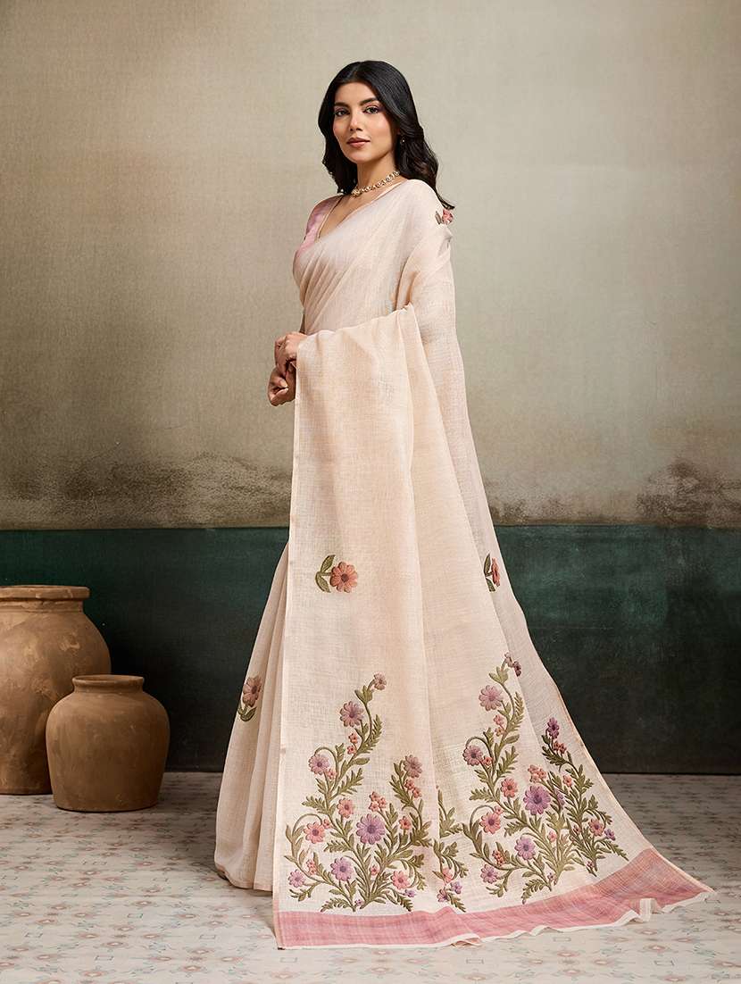 women printed casual wear saree with blouse - 22592931 -  Standard Image - 2